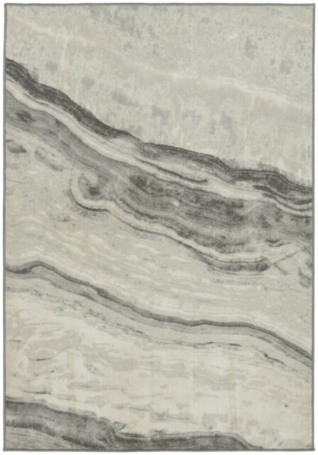 Argos Home Glam Marble Finish Grey Cut Pile Rug - 120x170cm - image 1