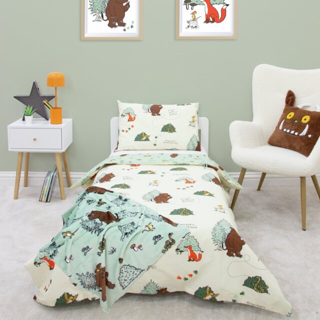 The Gruffalo Kids White & Green Bedding Set - Toddler - image 1