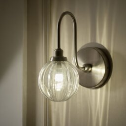 Argos Home Anais Nickel Metal Bathroom Wall Light - Chrome