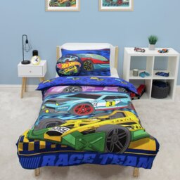 Hot Wheels Kids Blue Bedding Set - Single - thumbnail 1