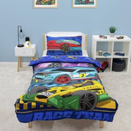 Hot Wheels Kids Blue Bedding Set - Single - thumbnail 2