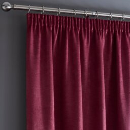 Fusion Galaxy Thermal Pencil Pleat Curtains - Wine - 117x137cm - thumbnail 2