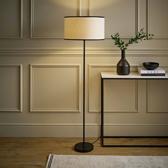 ValueLights Maeve Metal Stick Floor Lamp - Black - image 1