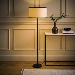 ValueLights Maeve Metal Stick Floor Lamp - Black - thumbnail 2