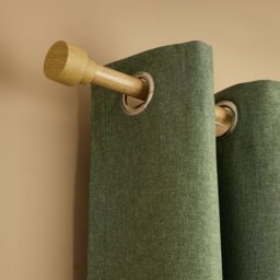 Argos Home Extendable Metal Stud Light Oak Curtain Pole - 165 - 300cm - thumbnail 2