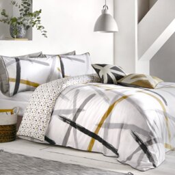 Appletree Leda Cotton Printed Grey Bedding Set - Double - thumbnail 1