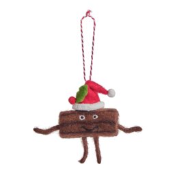 Argos Home Single Yule Log Christmas Hanging Ornament - thumbnail 1