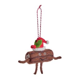 Argos Home Single Yule Log Christmas Hanging Ornament - thumbnail 2