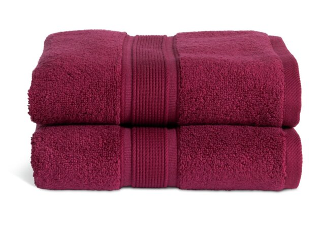 Habitat Supersoft 2 Pack Hand Towel - Plum - image 1