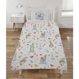 Beatrix Potter Peter Rabbit Pink Kids Bedding Set - Single