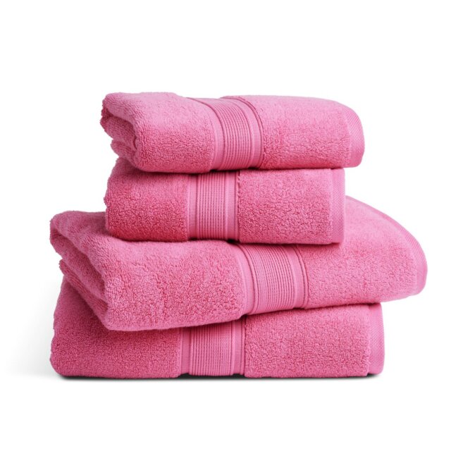 Habitat Cotton Supersoft 4 Piece Towel Bale - Raspberry - image 1
