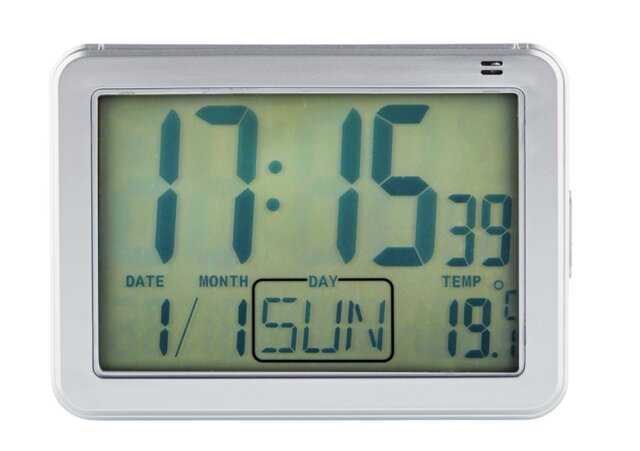 Constant Large Display Digital Alarm Clock - Silver - image 1