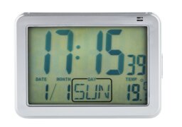 Constant Large Display Digital Alarm Clock - Silver - thumbnail 1