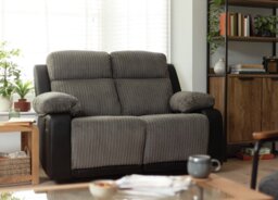 Argos Home Bradley Fabric 2 Seater Recliner Sofa - Charcoal - thumbnail 2