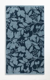 Habitat Foliage Hand Towel - Navy - thumbnail 2