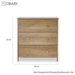 OBaby Nika Changing Unit - Oak - thumbnail 2