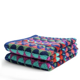 Habitat 60 Ronda Face Cloth 2pk by Margo Selby - Multi - thumbnail 1