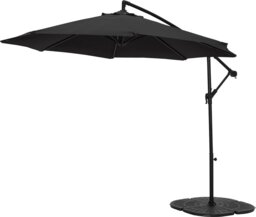 Habitat 2.5m Overhanging Garden Parasol - Black - thumbnail 2