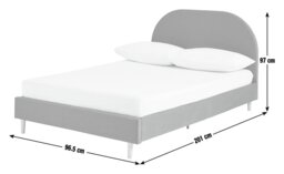 Habitat Olivia Small Double Bed Frame - Blue - thumbnail 2