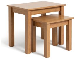 Argos Home Apley Nest of 2 Tables - Natural - thumbnail 2