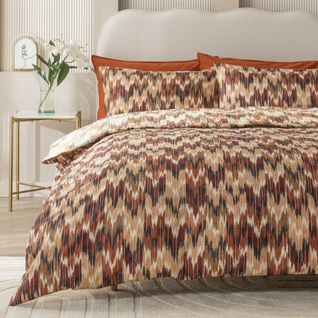 Habitat Cotton Ikat Print Bedding Set - King size - image 1