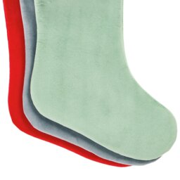 Argos Home Assorted Christmas Stocking - Red, Blue and Green - thumbnail 2