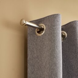 Argos Home Extendable Metal Cap Nickel Curtain Pole - 120 - 210cm - thumbnail 2