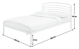 Argos Home Jubilee Double Metal Bed Frame - Black - thumbnail 2