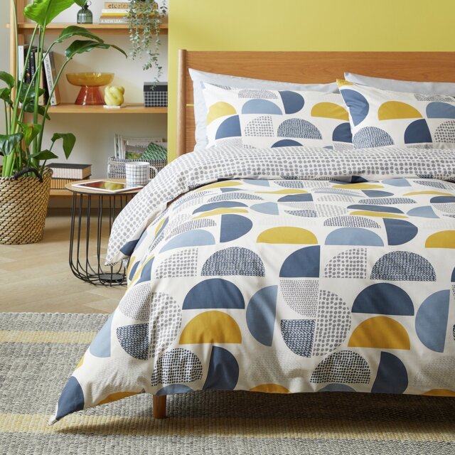 Argos Home New Geo Blocks Bedding Set - Double - image 1