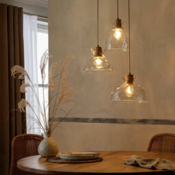 Habitat Vanern Dimple Glass Cluster Pendant Light - Clear - thumbnail 2