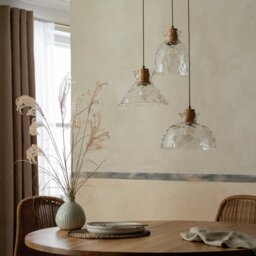 Habitat Vanern Dimple Glass Cluster Pendant Light - Clear - thumbnail 1