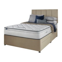 Silentnight Marlow Ultragel 1000 Pkt Superking 2 Drawer Divan Bed - Sandstone - thumbnail 2