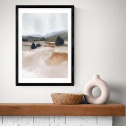 East End Prints The Ranch Black Frame Art Print - A2 - thumbnail 1