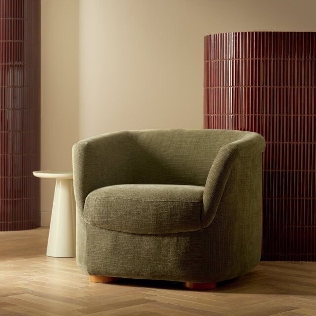 Habitat Nora Fabric Chair - Green - image 1