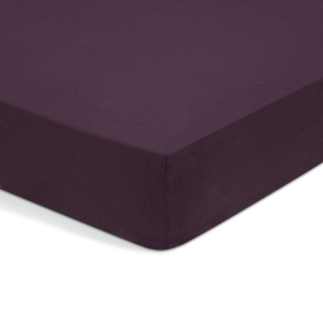 Habitat Cotton Rich 180 TC Grape Fitted Sheet - Double - image 1