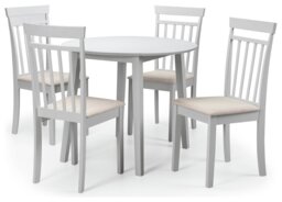 Julian Bowen Coast Grey Dining Table & 4 Grey Chairs - thumbnail 2
