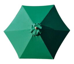 Habitat 2m Water Repellent Garden Parasol - Green - thumbnail 2
