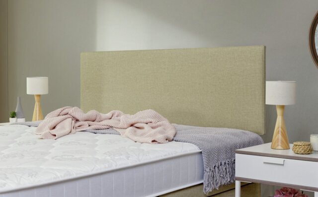 Argos Home Elmdon Fabric Double Headboard - Natural - image 1