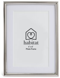 """Habitat Skinny Silver Metal Picture Frame - 4x6""""""" - thumbnail 2