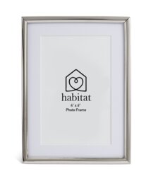 """Habitat Skinny Silver Metal Picture Frame - 4x6"""""""