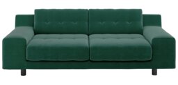 Habitat Hendricks Velvet 3 Seater Sofa - Emerald Green