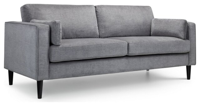 Julian Bowen Hayward Fabric 3 Seater Sofa - Grey - image 1