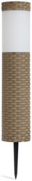 Garden by Solar Faux Rattan Bollard Light - Pack of 4 - thumbnail 2