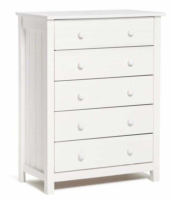Argos Home Scandinavia 5 Drawer Chest - White - image 1