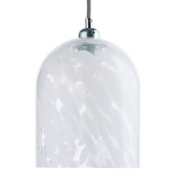 Argos Home White Confetti Glass Easy Fit Lampshade - 18cm - thumbnail 2