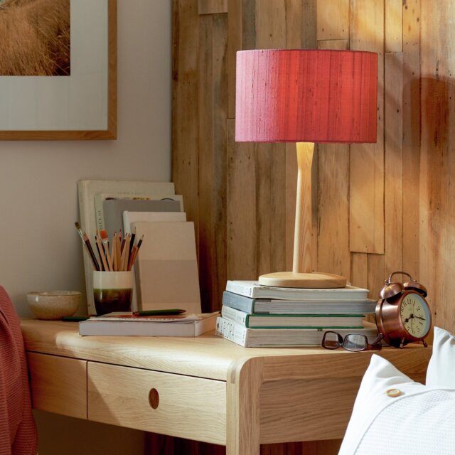 Habitat Pip Wooden Table Lamp Base Only - Natural - image 1
