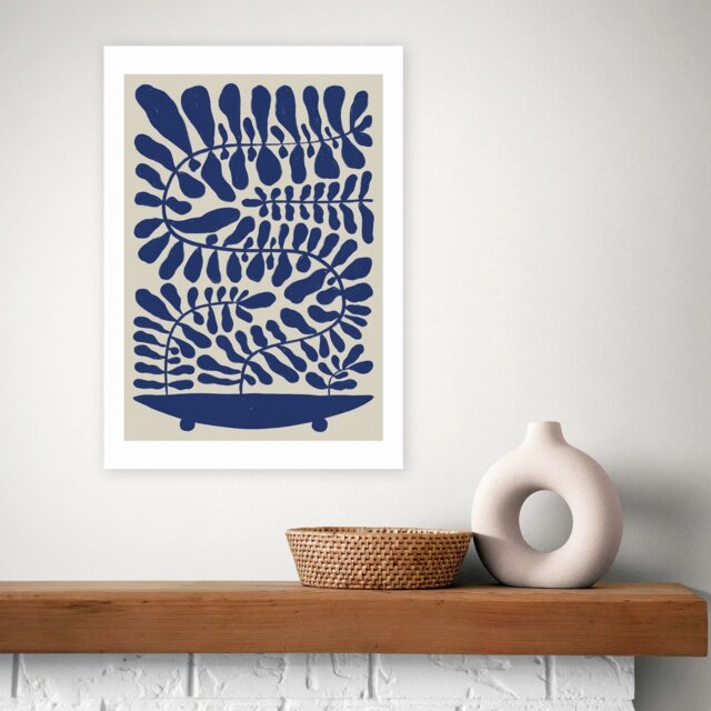 East End Prints 100 Leaved Plant Art Print - A3 - image 1