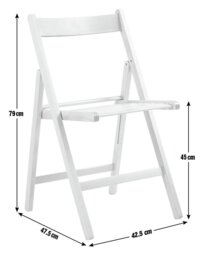 Habitat Wooden Folding Chair - Light Wood - thumbnail 2