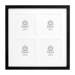 """Habitat Single Mount Multi Photo Black Picture Frame - 4x4""""""" - thumbnail 2