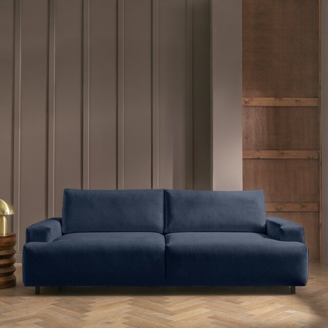Habitat Julien Fabric 4 Seater Sofa Bed - Navy - image 1